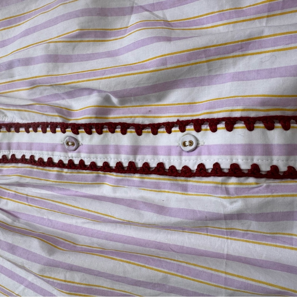 Tuckernuck Carolina K 100% cotton Striped Puff Sleeve Blouse - Picture 5 of 8